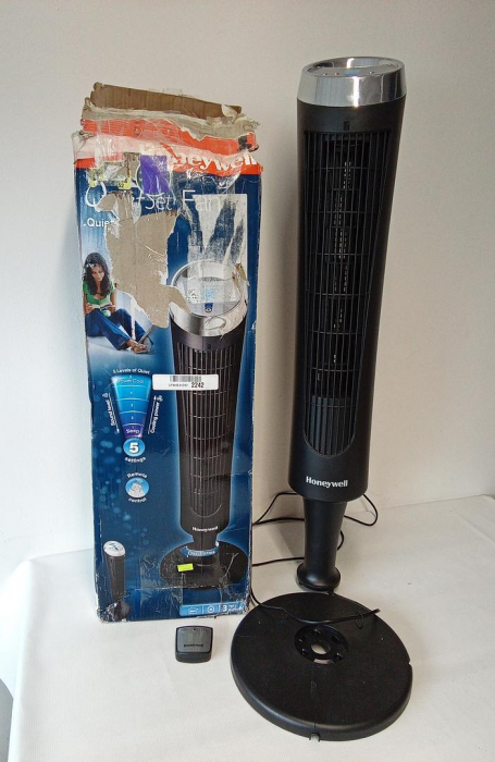 Ventilator tip turn Honeywell HY254E, oscilatie 75 grade, Negru [3]