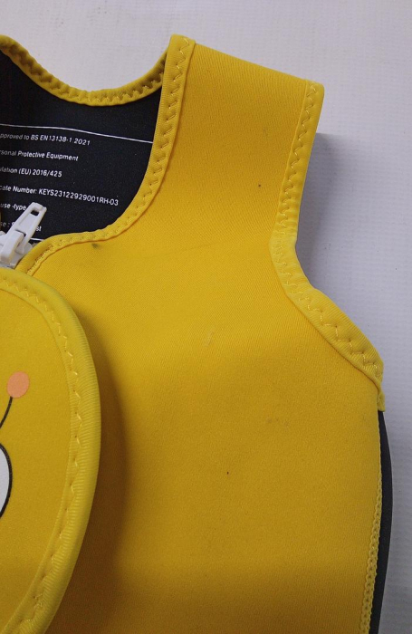 Vesta de inot pentru copii Yabtf, neopren, galben, 2-3 ani [3]