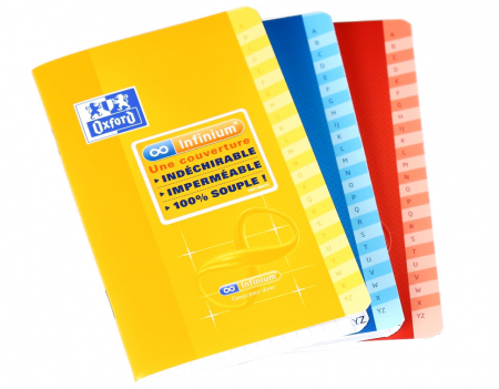 1 x Caiet Oxford Infinium Index de matematica, 9 x 14 cm, 96 pagini, pătrate mici 5 x 5 mm, albastru [2]
