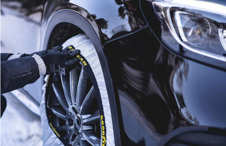 2 Huse de zăpadă pentru anvelope Goodyear GODL - Mare (Se potrivește majorității anvelopelor cu dimensiuni de la 35.56 cm la 48.26 cm) [3]