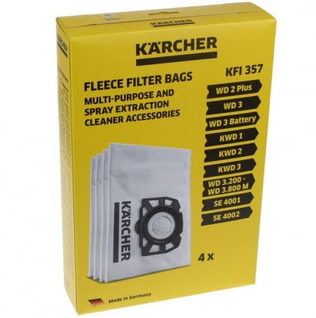 Accesorii si piese aspiratoare - Set 4 saci aspirator KARCHER 2.863-314.0