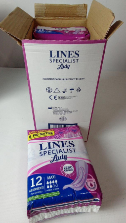 Absorbante pentru incontinență Lines Specialist Maxi, 6 picaturi, 36 bucati (3 pachete de 12) [1]