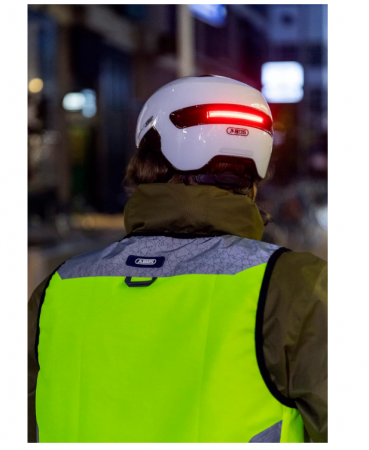 ABUS HUD-Y Cască de bicicletă unisex pentru adulți, Silber (Gleam Silver), S (51-55 cm) [6]