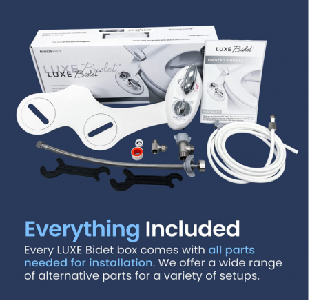 Accesoriu bideu pentru scaun toaleta LUXE Bidet, duză dublă [2]