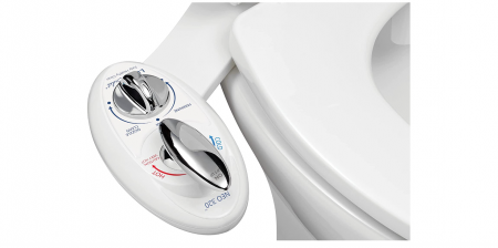 Accesoriu bideu pentru scaun toaleta LUXE Bidet, duză dublă [0]