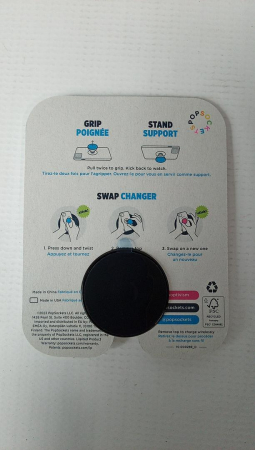 Accesoriu PopSockets Ying Yang pentru telefon si tableta, albastru si negru [1]