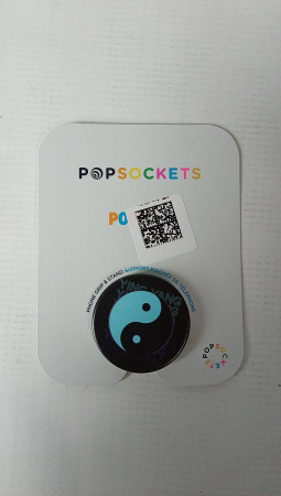 Accesoriu PopSockets Ying Yang pentru telefon si tableta, albastru si negru [0]