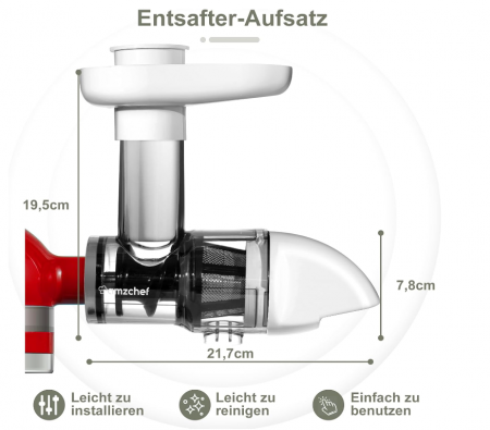 Accesoriu storcator AMZCHEF pentru KitchenAid [7]