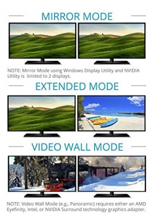 Adaptor DisplayPort la 2X HDMI PremiumCord MST, Video 4K @ 60Hz UHD 2160p, Full HD 1080p [5]