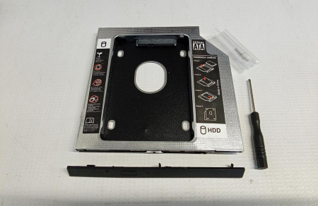 Adaptor HDD Caddy Spacer HDD/SSD pentru unitati optice de tipul 9.5 mm [1]