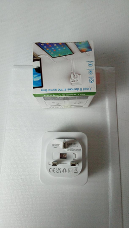 Adaptor priză Hoppac Anglia, 2 porturi USB 2.4A cu mufă europeană și Schuko tip G [2]