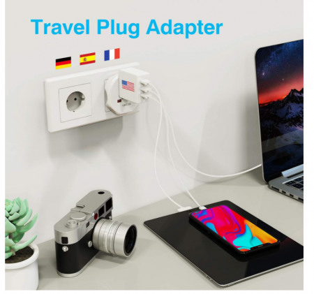 Adaptor universal la EU VINTAR cu împământare [7]