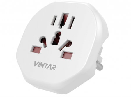 Casa, Gradina & Bricolaj - Adaptor universal la EU VINTAR cu împământare