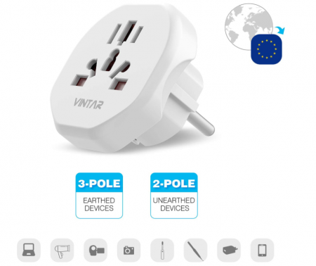 Adaptor universal la EU VINTAR cu împământare [3]