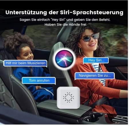 Adaptor USB wireless Apple Carplay Carlinkit 3.0 Mini pentru autoturisme, alb [5]