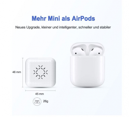 Adaptor USB wireless Apple Carplay Carlinkit 3.0 Mini pentru autoturisme, alb [2]