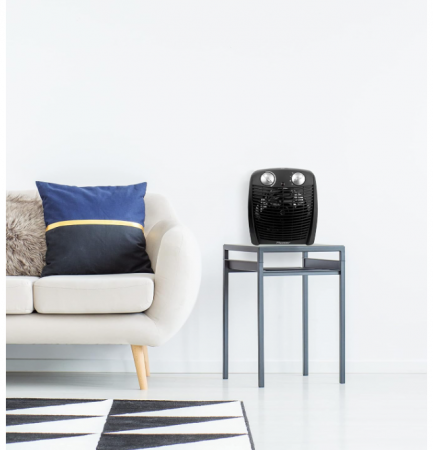 Aeroterma Bestron, Încălzitor cu ventilator, 20 m², 2000 w, negru [5]