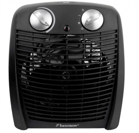 Aeroterma Bestron, Încălzitor cu ventilator, 20 m², 2000 w, negru [2]