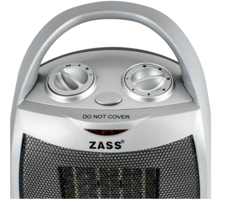 Aeroterma ceramica Zass ZCFH 02, putere 1500W, doua trepte de putere 750W/1500W, functie ventilatie [3]