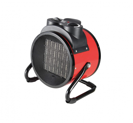 Scule electrice si unelte - Aeroterma electrica Valex 1860106, 3kW, 2 nivele de putere, Roșu/Negru