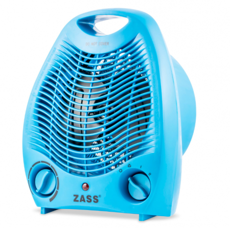 Aeroterma electrica Zass ZFH 02 C, culoare albastra, 2 trepte de putere: 1000W / 2000W [0]
