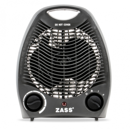 Aeroterma electrica Zass ZFH 02C, culoare neagra, 2 trepte de putere: 1000W / 2000W [2]