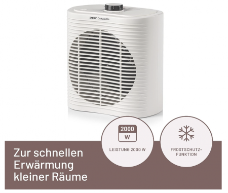 Aeroterma Imetec Compact Air 2000W, termoventilator mic si puternic [1]