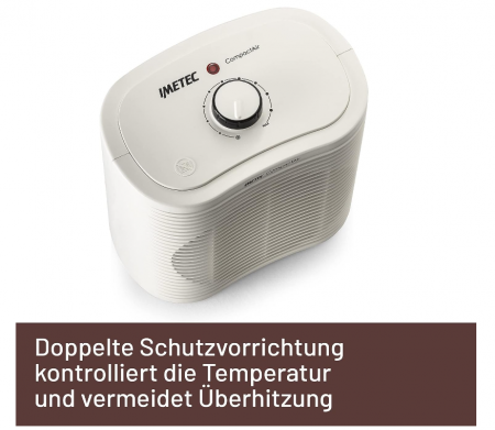 Aeroterma Imetec Compact Air 2000W, termoventilator mic si puternic [3]