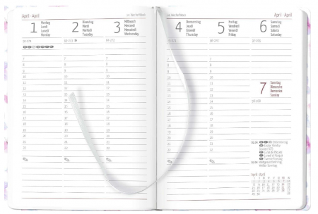 Agenda datata saptamanal Ladytimer Grande Flowers 2024 A5, Planificator de buzunar [5]