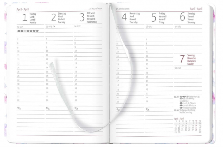 Agenda datata saptamanal Ladytimer Grande Flowers 2024 A5, Planificator de buzunar [4]