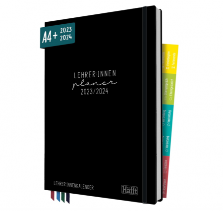 Hartie si produse din hartie - Agenda pentru profesor, Planificator 2021/2022 A4+, ediție negru