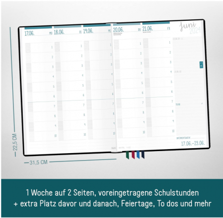 Agenda pentru profesor, Planificator 2021/2022 A4+, ediție negru [4]