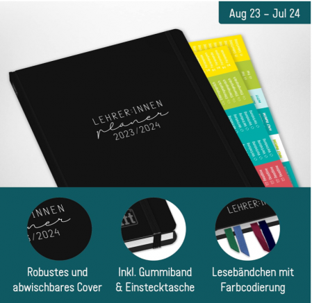 Agenda pentru profesor, Planificator 2021/2022 A4+, ediție negru [3]