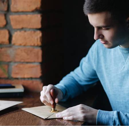 AiQInu 320 de bucăți ceara aurie pentru sigilii invitatie nunta/botez, stampila plic, cu 4 lumânări și 1 lingură [7]