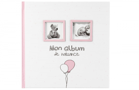 Cadouri - Album foto Atmosphera My Baby Girl 22.5 x 3.5 x 22.5 cm, Roz