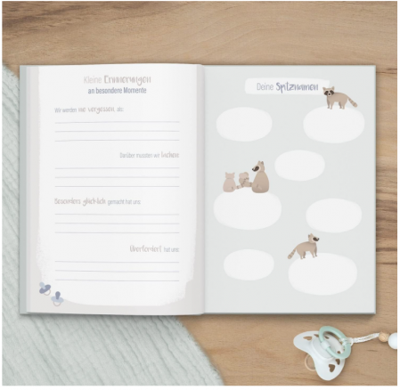 Album foto pentru bebeluși Mintkind, A5, limba germana [8]