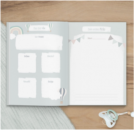 Album foto pentru bebeluși Mintkind, A5, limba germana [5]