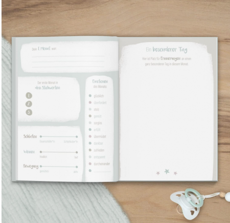 Album foto pentru bebeluși Mintkind, A5, limba germana [7]