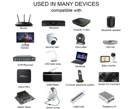 Alimentator universal in comutatie LEYF 12 V DC 3 A, AC 100-240 V 50 60 Hz, 100 cm (mufă 5,5 2,5 mm) [3]