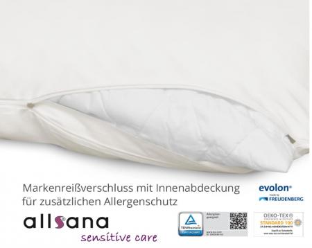 Allsana Husă pilotă Sensitive Care, 240 x 220 cm, Hipoalergenică, Anti-acarieni [1]