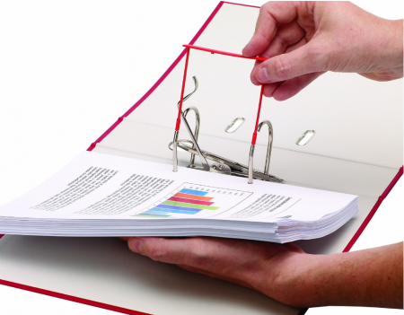 Alonje de mare capacitate pentru arhivare Fellowes Transit 80 mm, Pachet de 100, roșii [5]