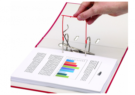 Alonje de mare capacitate pentru arhivare Fellowes Transit 80 mm, Pachet de 100, roșii [4]