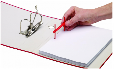 Alonje de mare capacitate pentru arhivare Fellowes Transit 80 mm, Pachet de 100, roșii [6]