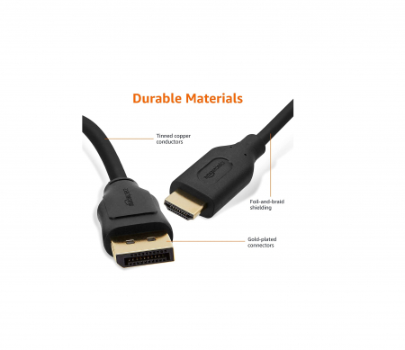 Amazon Basics Cablu DisplayPort la HDMI [6]
