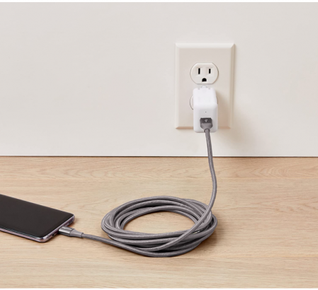 Amazon Basics Cablu de încărcare din nailon împletit dublu de la USB tip C la tip A 3.1 [4]