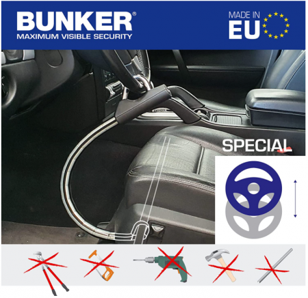 Antifurt auto volan Bunker BA80N ancorat de scaun [1]