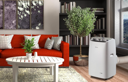 Aparat de Aer condiționat portabil Ariete Polar 14, 14000 btu/h, 220 Volți, Clasa energetică A, Alb [9]