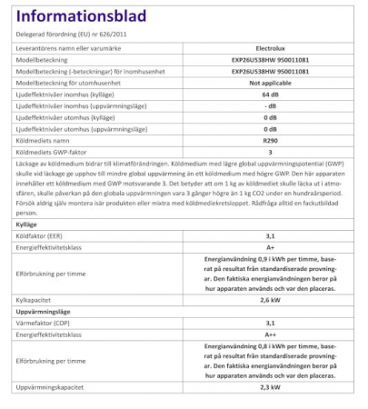 Aparat de aer conditionat portabil Electrolux EXP26U338HW, ChillFlex Pro, 10335 BTU, Gaz R290 [15]