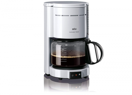 Espressoare si cafetiere - Aparat de cafea Braun KF 47 WH, alb