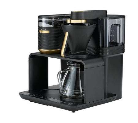 Aparat de cafea cu filtru si rasnita incorporata Melitta EPOS 1024-02, negru-auriu [4]